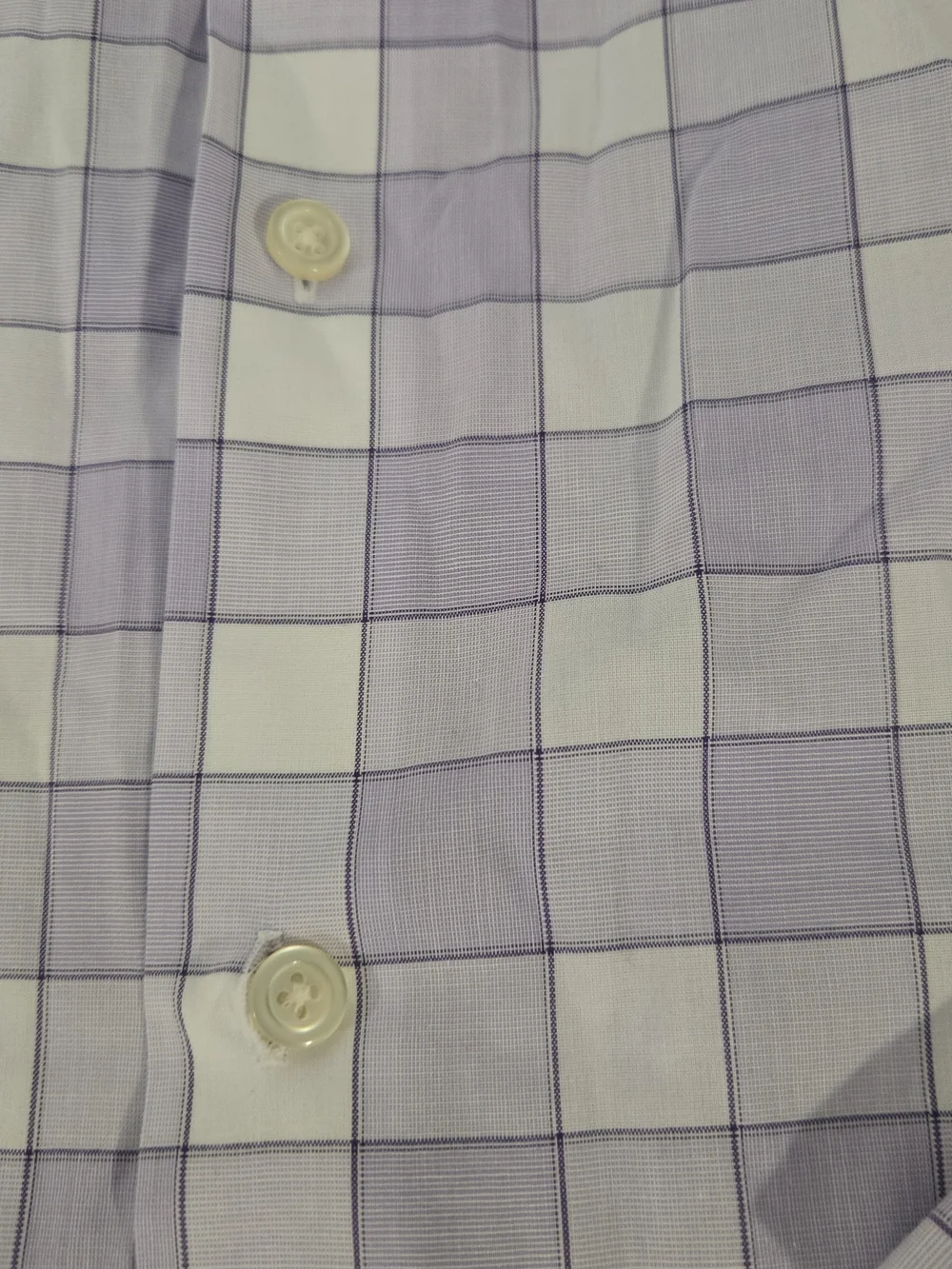 Mens Banana Republic Grant Fit Button Up Shirt Size M Medium Purple Plaid Top